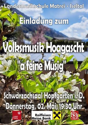 Volksmusik-Hoagascht "a feine Musik"/LMS Matrei-Iseltal