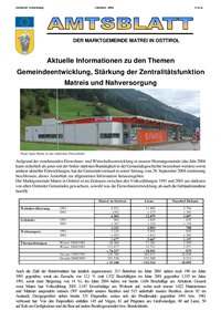 Amtsblatt der Marktgemeinde Matrei in Osttirol